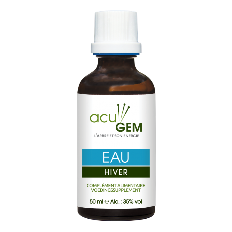 Acu-Gem Eau Hiver 15ml Alphagem, soutient vos organes énergétiques que sont le rein et la vessie.