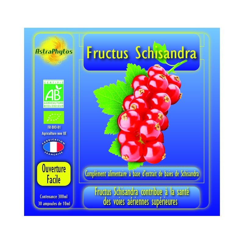 Fructus schizandra 30 unidoses Astraphytos