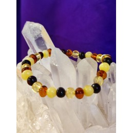 Bracelet Ambre perles multicolores sur Opalook