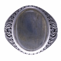 Bague en argent rhodié Labradorite Stilivita