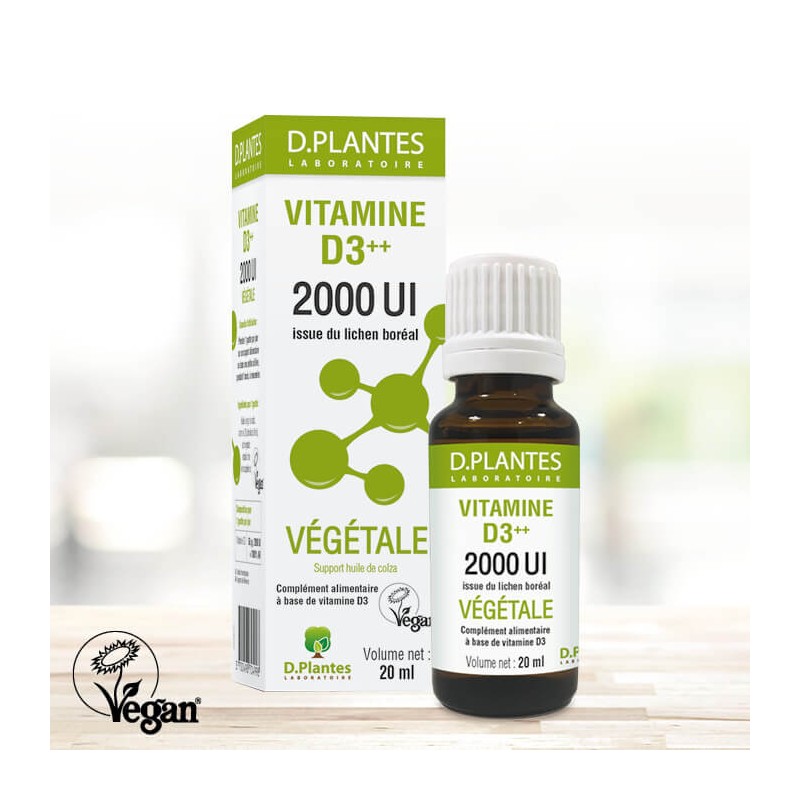 Vitamine D3++ 2000UI 20ml du Laboratoire D.Plantes