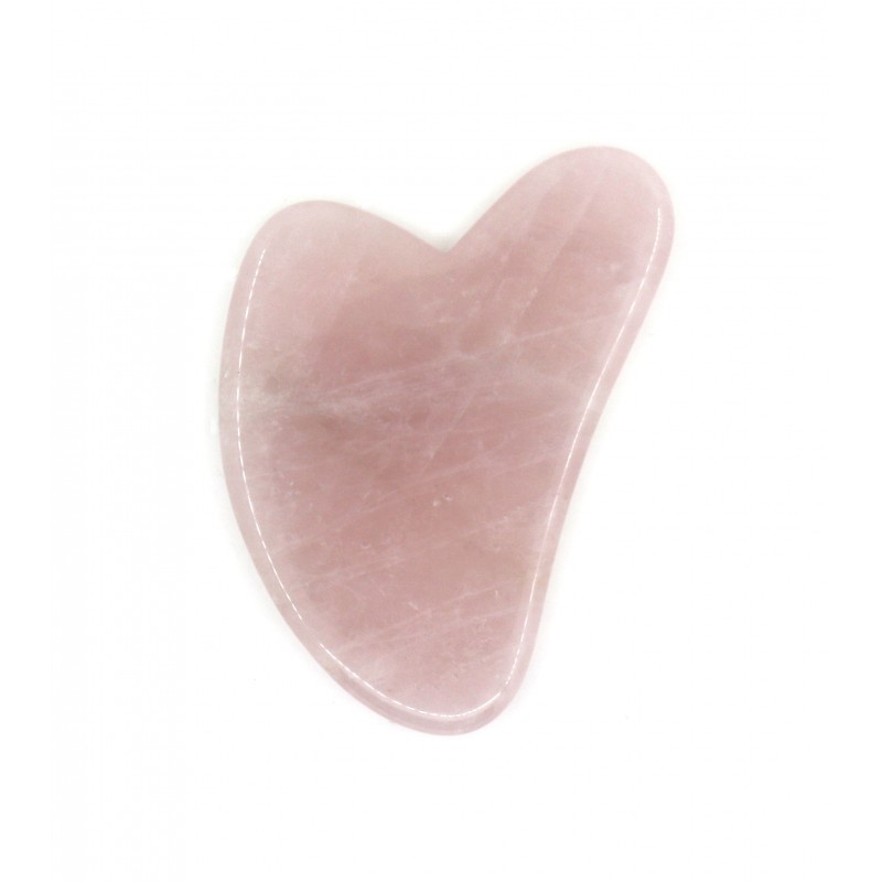 Pierre de massage Gua Sha en Quartz Rose Sun & Sia