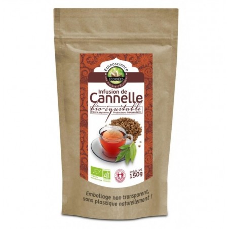 Infusion de cannelle 150g Ecoidées, infusion écorces de cannelle parfaite pour les tisanes, vins et jus de fruits chauds