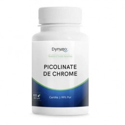 Picolinate de Chrome Pur 60gel Dynveo, élément essentiel du métabolisme du glucose