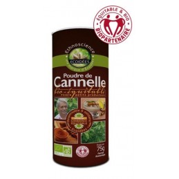 Poudre de Cannelle 75g Ecoidées Epice qui contribue au maintien glycemie