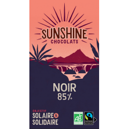 Tablette Chocolat noir 85% Sunshine Chocolats bretagne finistère