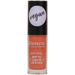 Rouge à lèvres liquide mat – Coral Kiss – Beauté Naturelle Benecos - Sans transfert, longue tenue