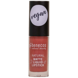 Rouge à lèvres liquide mat – Rosewood Romance – Beauté Naturelle Benecos - Sans transfert, longue tenue