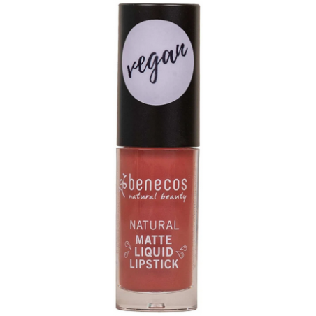 Rouge à lèvres liquide mat – Rosewood Romance – Beauté Naturelle Benecos - Sans transfert, longue tenue