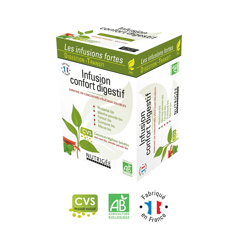 Infusion Confort Digestif Nutrigée – Digestion Transit - Infusions Nutrigée Bretagne