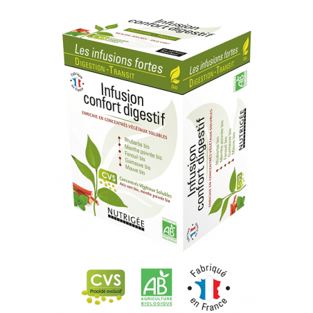 Infusion Confort Digestif Nutrigée – Digestion Transit - Infusions Nutrigée Bretagne