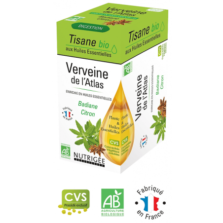 Tisane Verveine de l'Atlas Nutrigée – Digestion - Tisanes Nutrigée Bretagne