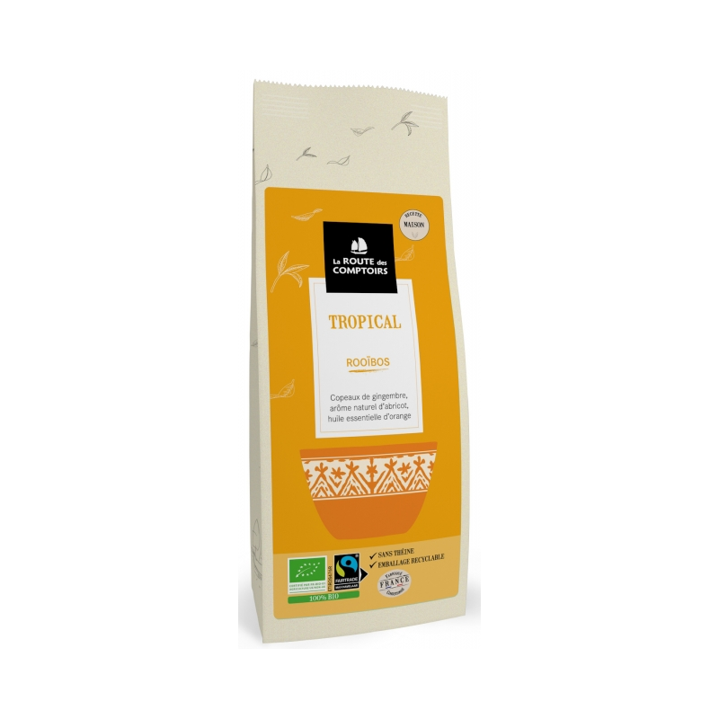 Rooïbos Tropical– Gingembre Abricot Orange -  Route des Comptoirs Bretagne