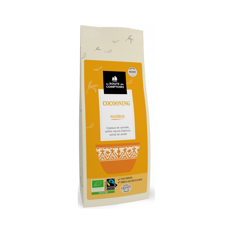 Rooïbos Cocooning– Cannelle Abricot Vanille -  Route des Comptoirs Bretagne