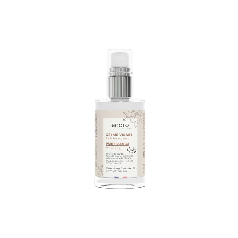 Crème Nourrissante Visage 50ml –  Beurre de Karité -  Endro Cosmétiques Bretagne