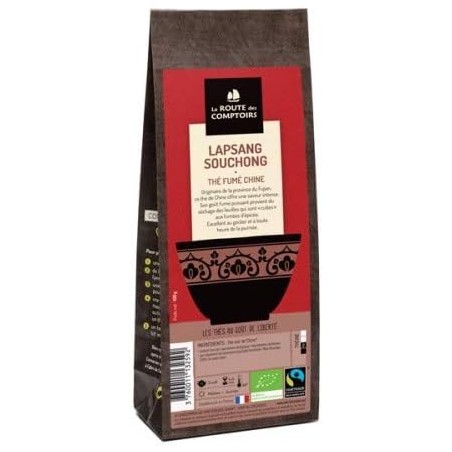 Thé noir Lapsang Souchong 100g de La Route des Comptoirs