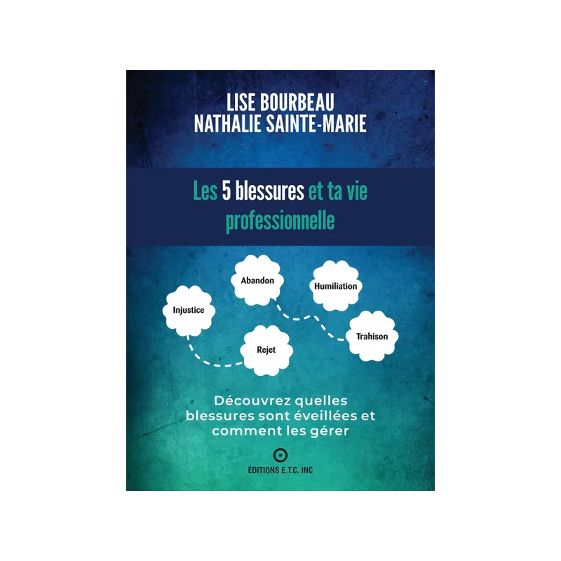 Livre Les 5 Blessures et ta vie professionnelle - Lise Bourbeau Nathalie Sainte-Marie – Editions ETC