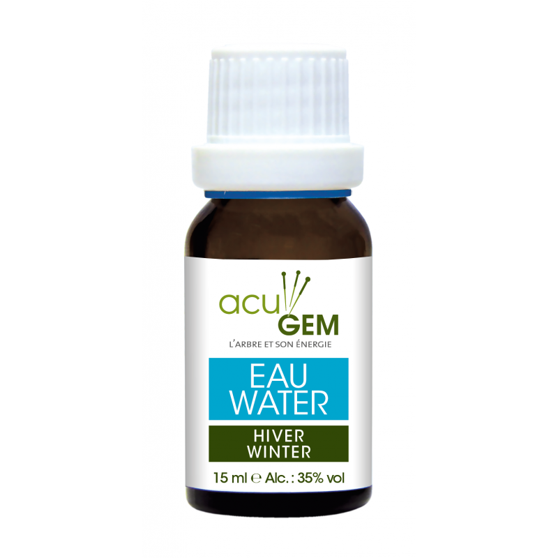 Acu-Gem Eau Hiver 15ml Alphagem, soutient vos organes énergétiques que sont le rein et la vessie.