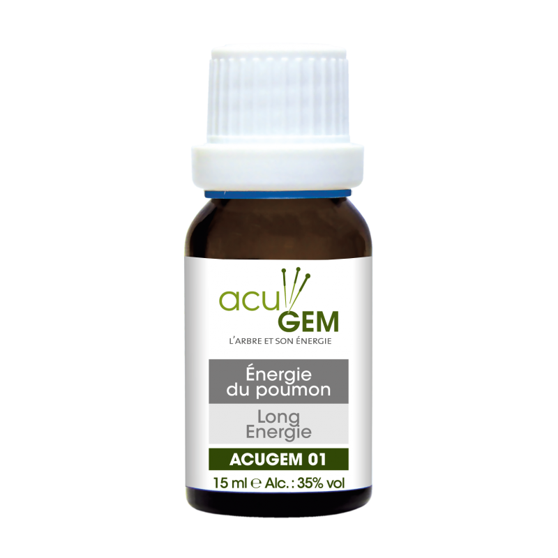AcuGem n°01 poumon 15ml – Énergie du poumon - Gemmothérapie Alphagem