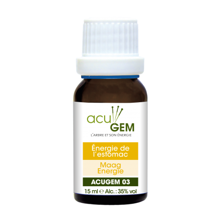 AcuGem n°03 Estomac 15ml – Énergie de l'estomac - Gemmothérapie Alphagem