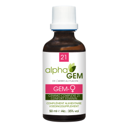 Alphagem n°21 Gem-Femme 50ml – Ménopause, Troubles menstruels - Gemmothérapie Alphagem Finistère