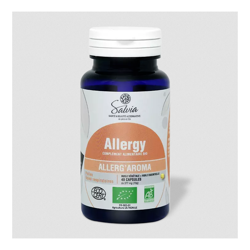 Allerg'aroma 40caps – Allergies printanières - Compléments alimentaires Salvia nutrition