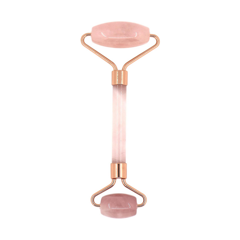 Rouleau massage Quartz rose - Soin visage - Sun & Sia Finistère
