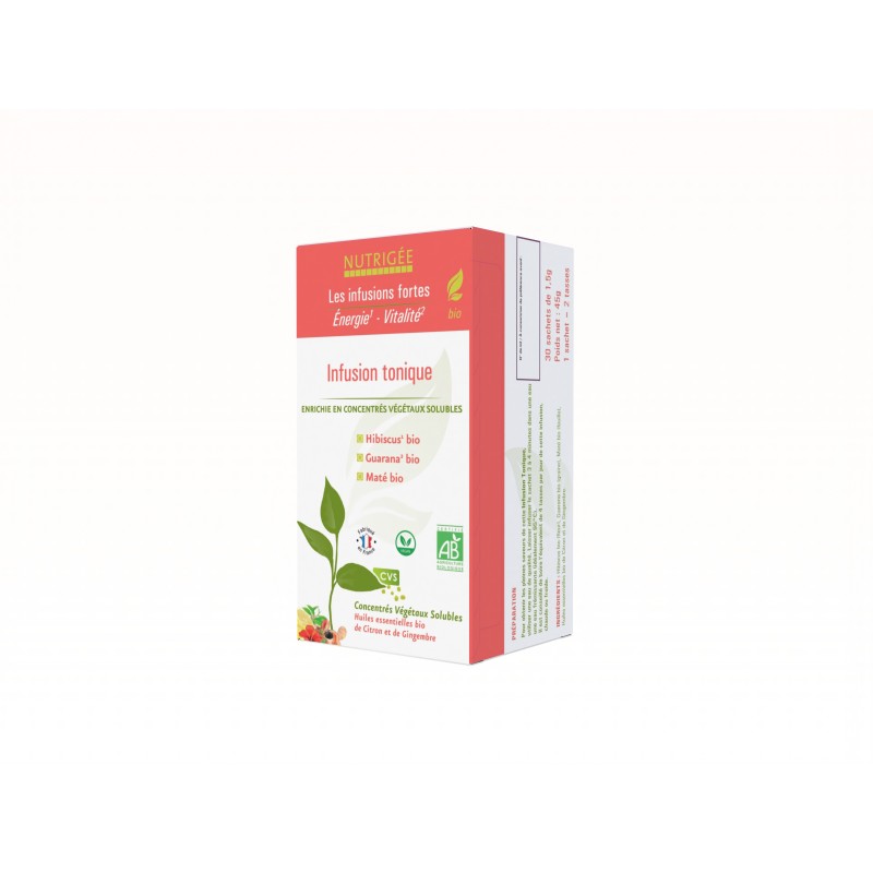 Infusion Tonique Nutrigée – Énergie & Vitalité - Tisanes Nutrigée Bretagne