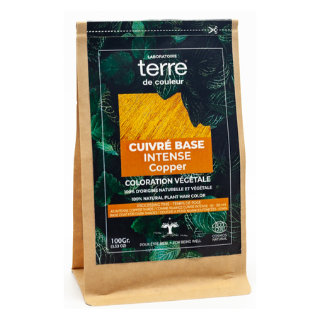 Coloration végétale Cuivré base intense – Plantes tinctoriales -  Laboratoire Terre de couleur