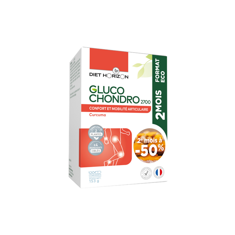 Gluco Chondro 2700 120 comprimés – Confort & mobilité articulaire –  Diet Horizon