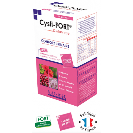 Cysti-Fort 14 sachets – Confort Urinaire – Nutrigée Bretagne