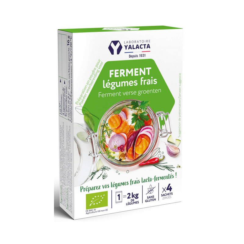 Ferment pour légumes frais bio – Lacto-fermentation Conservation - Yalacta