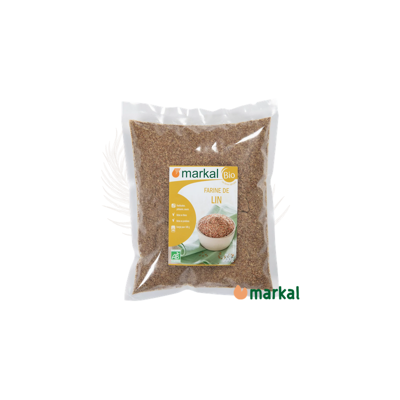 Farine de lin – Graines de lin brun –  Markal