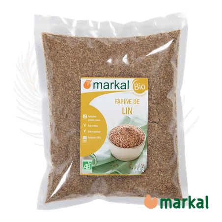Farine de lin – Graines de lin brun –  Markal