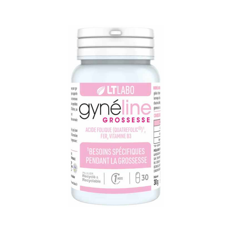 Gynéline grossesse 30gel – Bien-être futures mamans – Complément alimentaire LT Labo