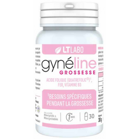Gynéline grossesse 30gel – Bien-être futures mamans – Complément alimentaire LT Labo