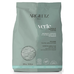 Argile verte surfine 300g – Argile en poudre –  Argilothérapie Argiletz