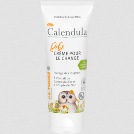 Crème pour le change – Soulage irritations de bébé -  Bio Calendula Dr Theiss