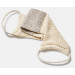 Lanière en fibre de coton et chanvre Mahdia – Exfoliation Peaux sèches – Soins de peau Belifor
