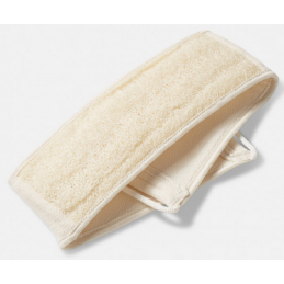 Lanière en loofah et éponge Mahdia –  Nettoyage & Exfoliation – Soins de peau Belifor