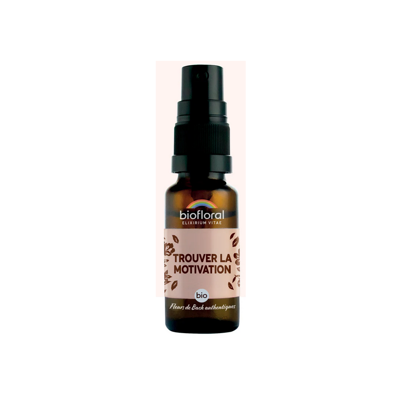 Spray Trouver la motivation – Enthousiasme & Passion – Fleurs de bach Biofloral Spray Trouver la motivation – Enthousiasme & Passion – Fleurs de bach Biofloral