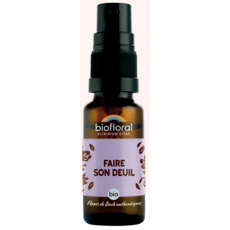 Spray Faire son deuil – Reconstruction émotionnelle – Fleurs de bach Biofloral