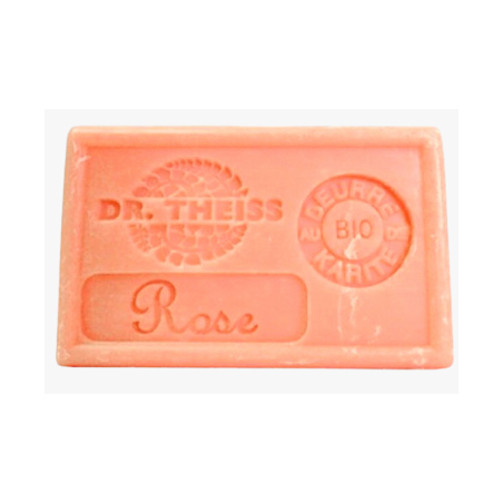 Savon de Marseille Rose 125g – Huile olive & Beurre Karité – Cosmétiques Dr Theiss Finistère