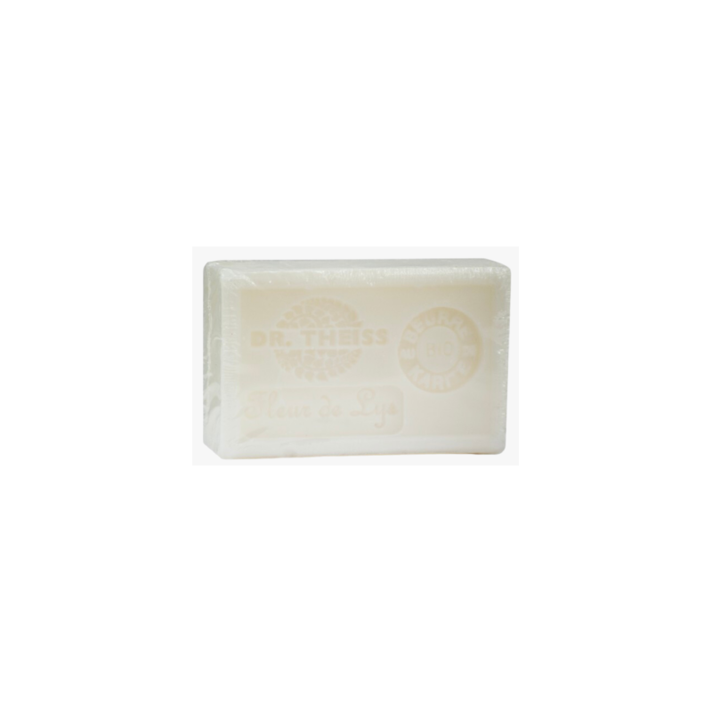 Savon de Marseille Fleur de Lys 125g – Huile olive & Beurre Karité – Cosmétiques Dr Theiss Finistère