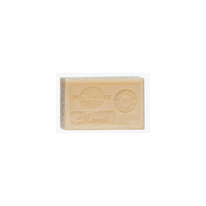 Savon de Marseille Monoï 125g – Huile olive & Beurre Karité – Cosmétiques Dr Theiss Finistère