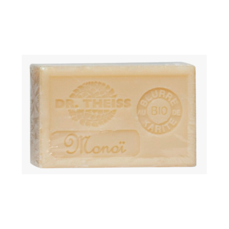 Savon de Marseille Monoï 125g – Huile olive & Beurre Karité – Cosmétiques Dr Theiss Finistère