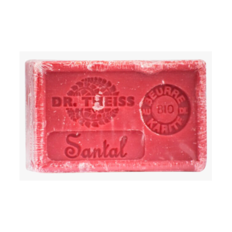 Savon de Marseille Santal 125g – Huile olive & Beurre Karité – Cosmétiques Dr Theiss Finistère
