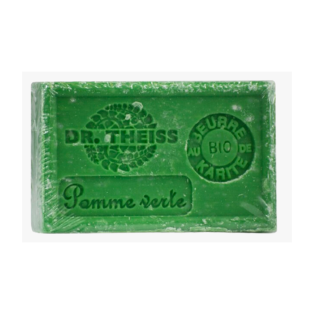 Savon de Marseille Pomme Verte 125g – Huile olive & Beurre Karité – Cosmétiques Dr Theiss Finistère