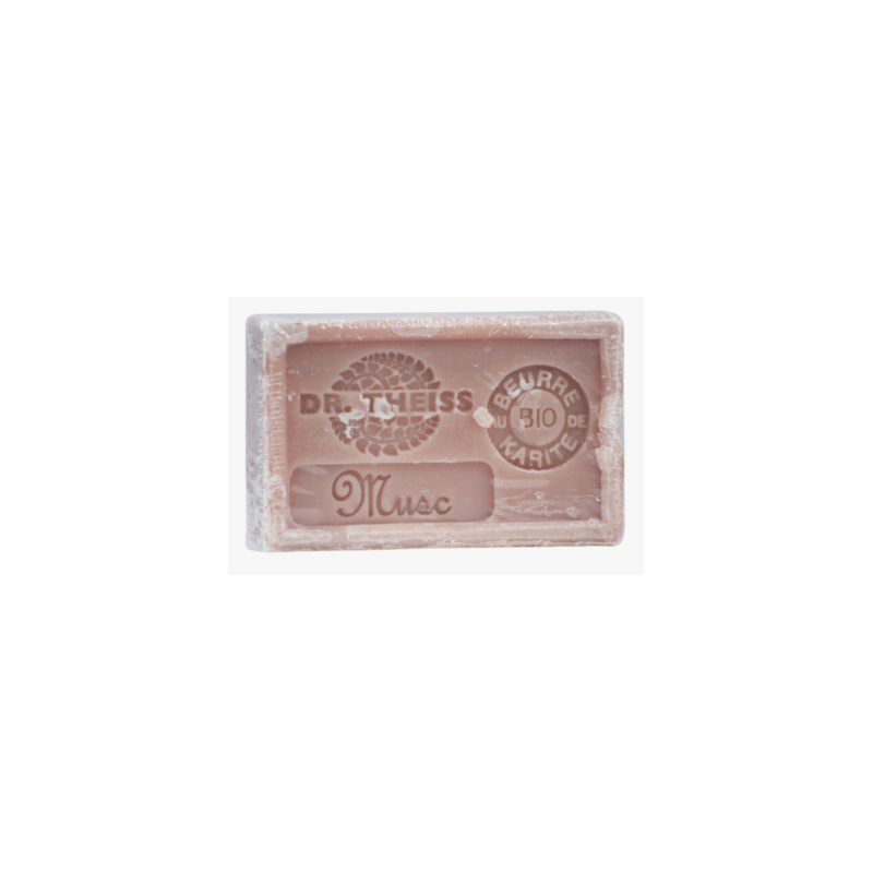 Savon de Marseille Musc 125g – Huile olive & Beurre Karité – Cosmétiques Dr Theiss Finistère