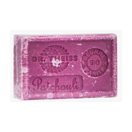 Savon de Marseille Patchouli 125g – Huile olive & Beurre Karité – Cosmétiques Dr Theiss Finistère